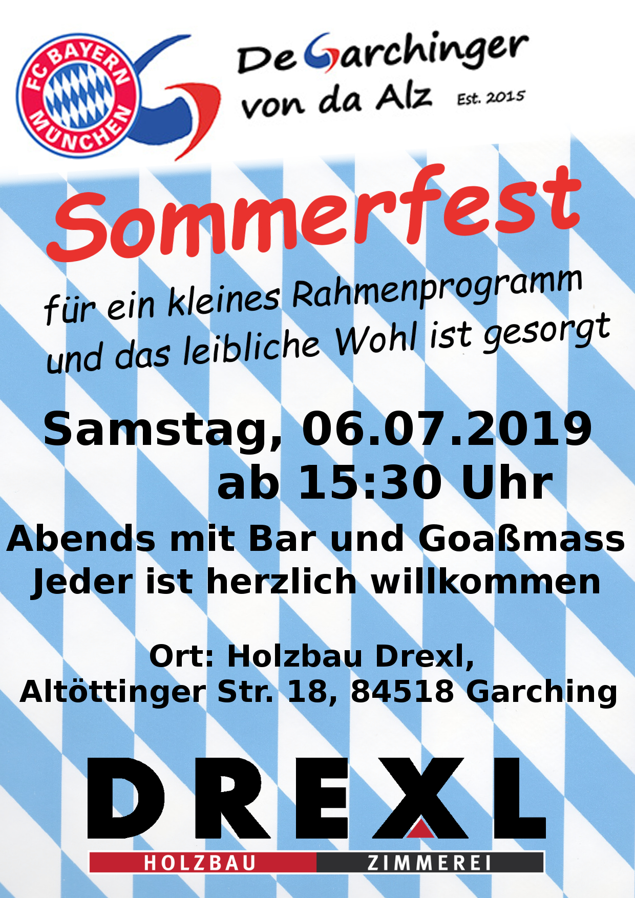 Einladung zum Sommerfest 2019